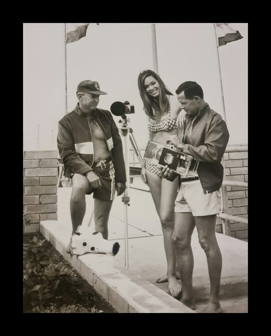 Leroy Grannis, Bettina Brenna, Don James, Hermosa Beach, California, 1964 (1 of 1)