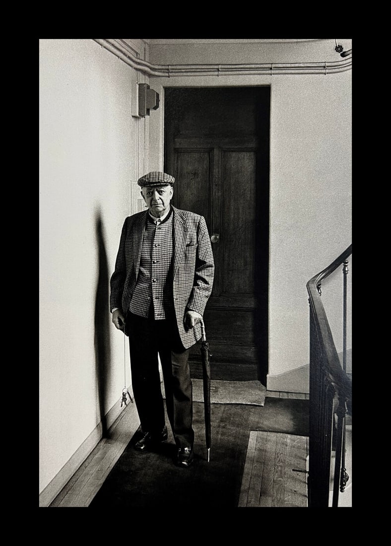 Helmut Newton, Brassai at his front door, Paris, 1975: Photographer: Helmut Newton (Germany, 1920 - 2004) - best known for his erotically charged highly stylized images, Helmut Newton was one of the most influential fashion photographers of all time. Titl