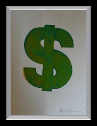 Andy Warhol, Dollar Sign by Andy Warhol