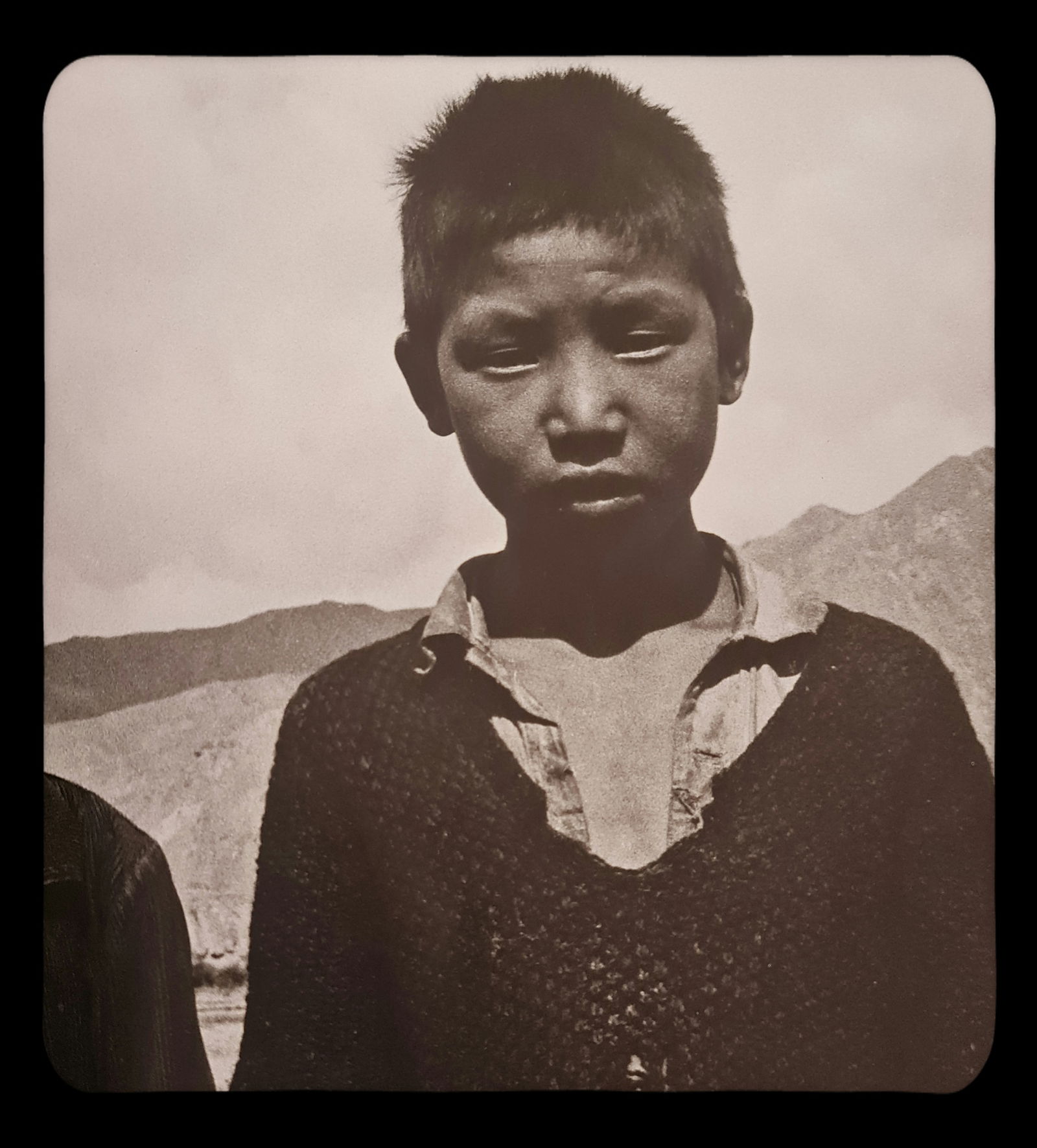 Michel Compte, During his journey in Tibet, 1986: Photographer: Michel Comte (born 19 February 1954) is a Swiss artist, filmmaker, fashion and portrait photographer. Subject/Title: Frida Kahlo Date Of Negative: 1986 Type Of Print: Sheet Fed Photograv