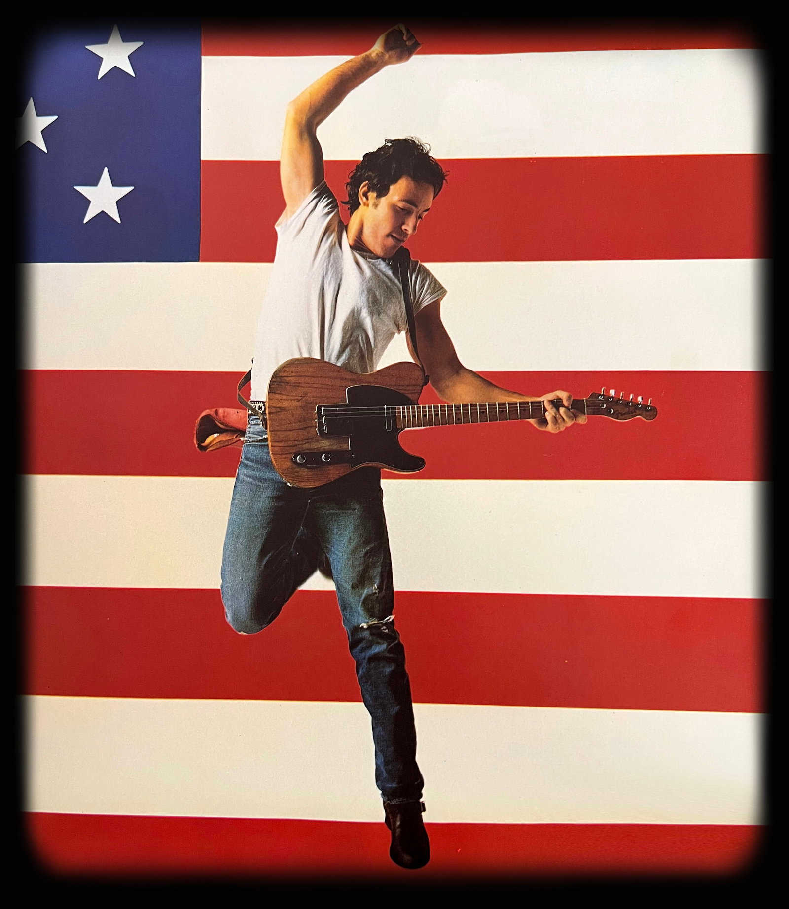 Annie Leibovitz, Bruce Springsteen, New York City, 1984: Photographer: Annie Leibovitz October 2, 1949. Anna-Lou "Annie" Leibovitz is an American portrait photographer. She is best known for her engaging portraits, particularly of celebrities, which often f