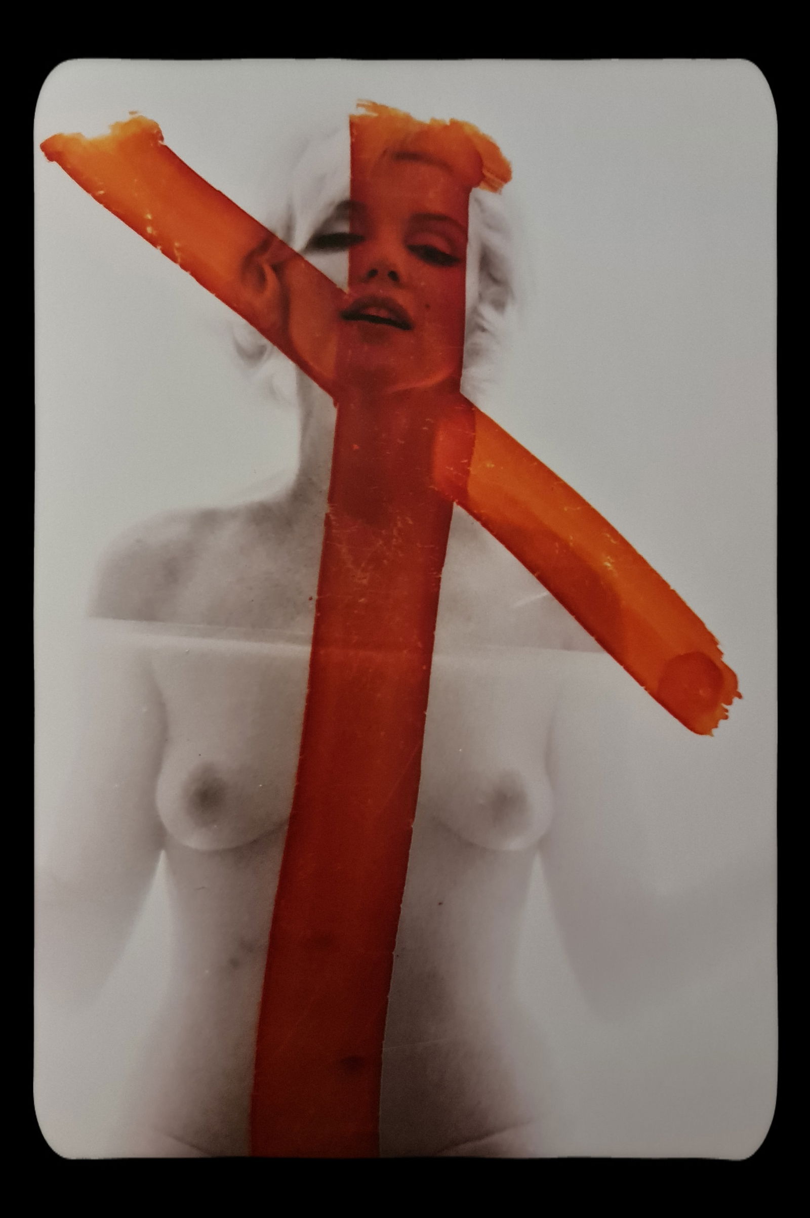 Bert Stern, Marilyn Monroe photo crossed out by Marilyn: Photographer: Bert Stern Subject/Title: Marilyn Monroe photo crossed out by Marilyn Date Of Negative: 1939 Type Of Print: Sheet Fed Photogravure/Heliogravure Date Of Print: 2000 Publisher: teNeues Pap