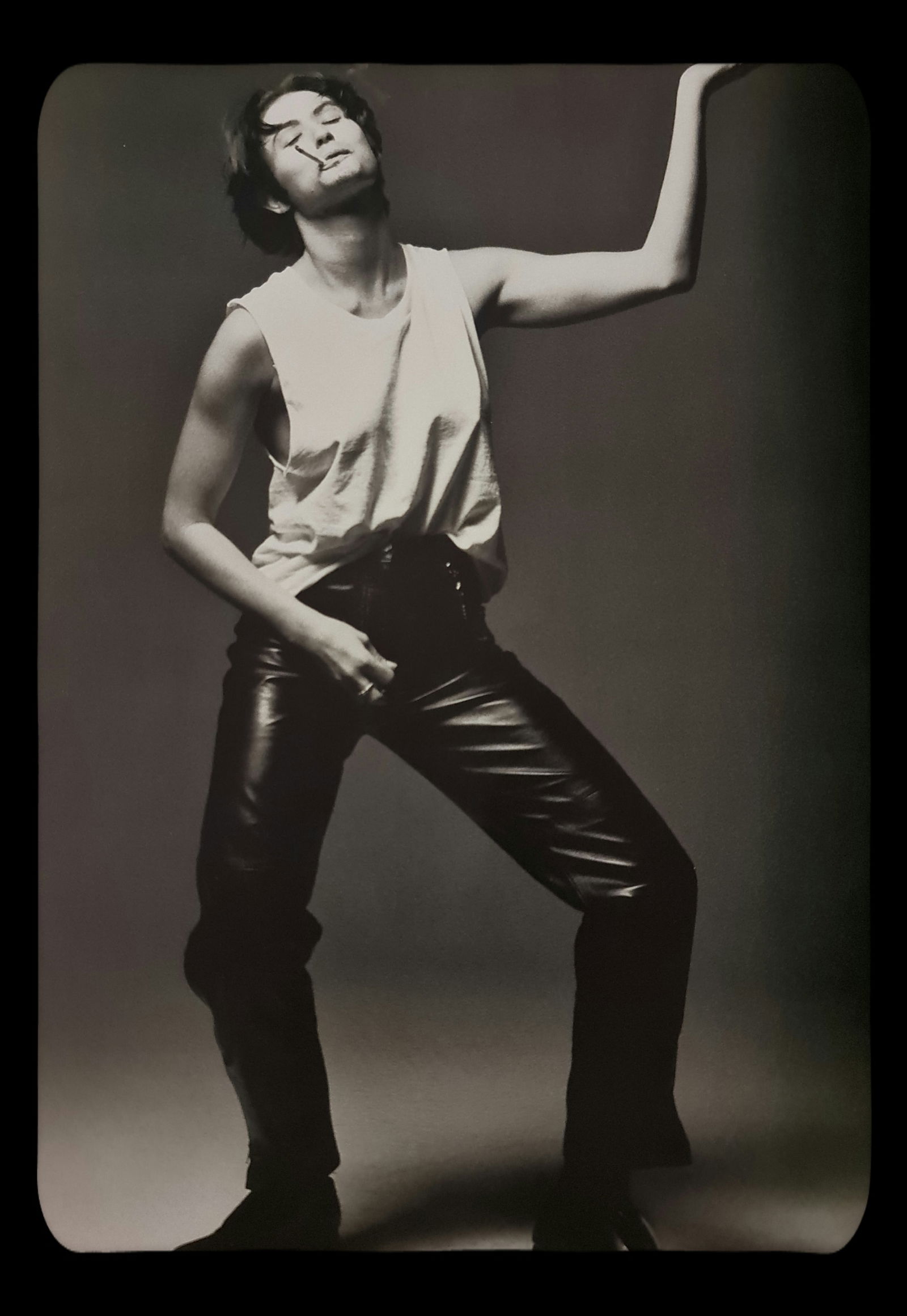 Michel Compte, Demi Moore imitating goatee, 1993: Photographer: Michel Comte (born 19 February 1954) is a Swiss artist, filmmaker, fashion and portrait photographer. Subject/Title: Frida Kahlo Date Of Negative: 1993 Type Of Print: Sheet Fed Photograv