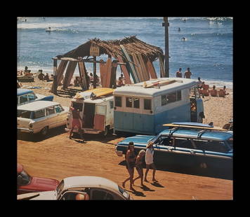 Leroy Grannis, Beach life in the 60's, 1967: Photographer: LeRoy Grannis (1917-2011) captured the early surf lifestyle of Southern California unlike any other of his generation. Subject/Title: Beach life in the 60's Date Of Negative: 1967 Type O