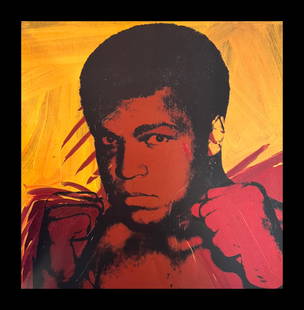 Andy Warhol, Muhammad Ali, 1977-79: Photographer: Andy Warhol, born Andrew Warhola Jr.; August 6, 1928 â€“ February 22, 1987) was an American visual artist, film director, producer, and leading figure in the pop art movement. Subje