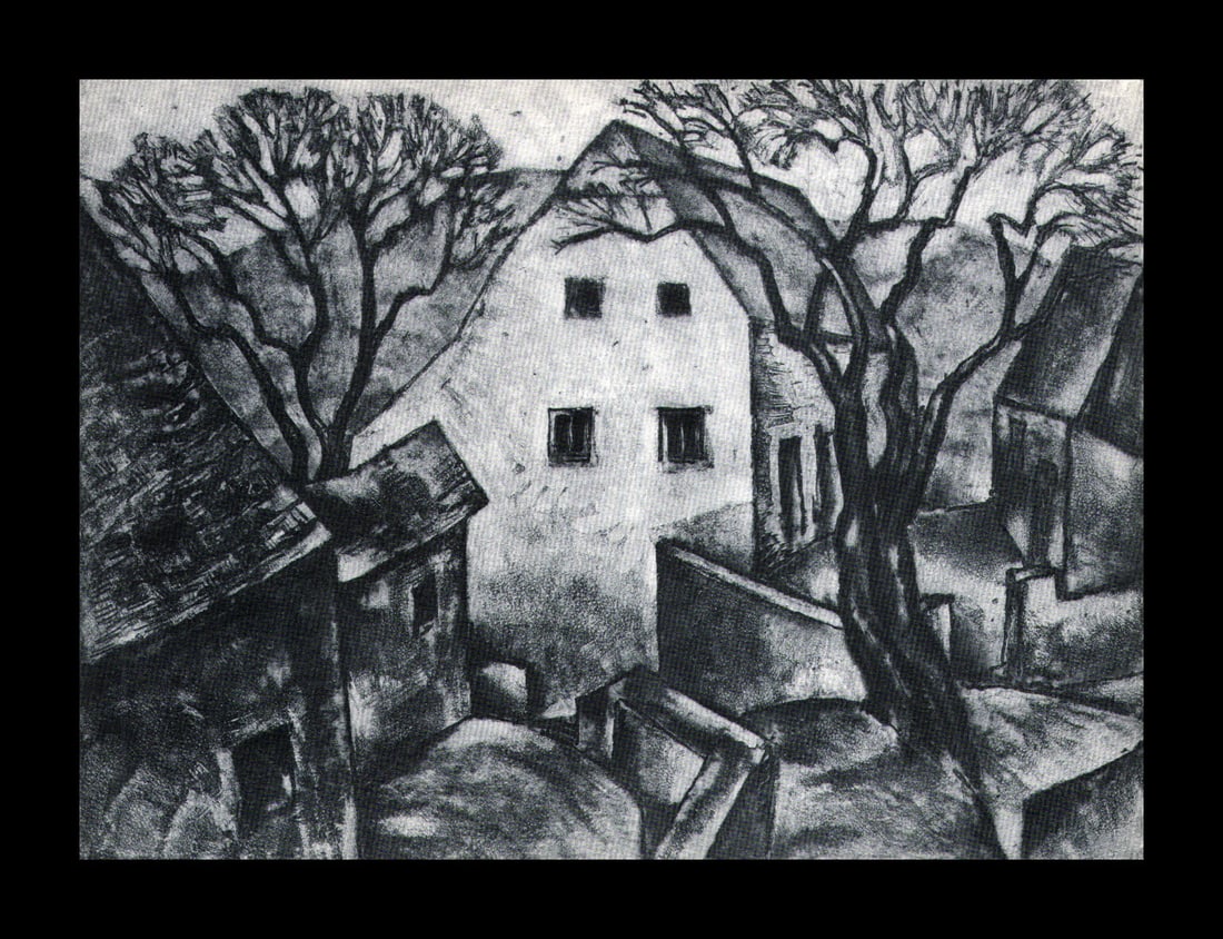 Albert Heckman, The Side Street, 1939: Artist: Albert Heckman Title: The Side Street Date Of Negative: 1939 Type Of Print: Vintage Photogravure/Lithograph, Printed from the original plate Date Of Print: 1939 (82 years old print) Paper: Med