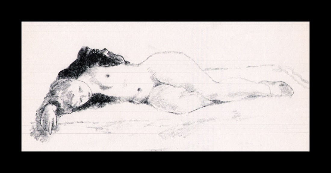 Alexander Brook, Sleep, 1939: Artist: Alexander Brook Title: Sleep Date Of Negative: 1939 Type Of Print: Vintage Photogravure/Lithograph, Printed from the original plate Date Of Print: 1939 (82 years old print) Paper: Medium weigh