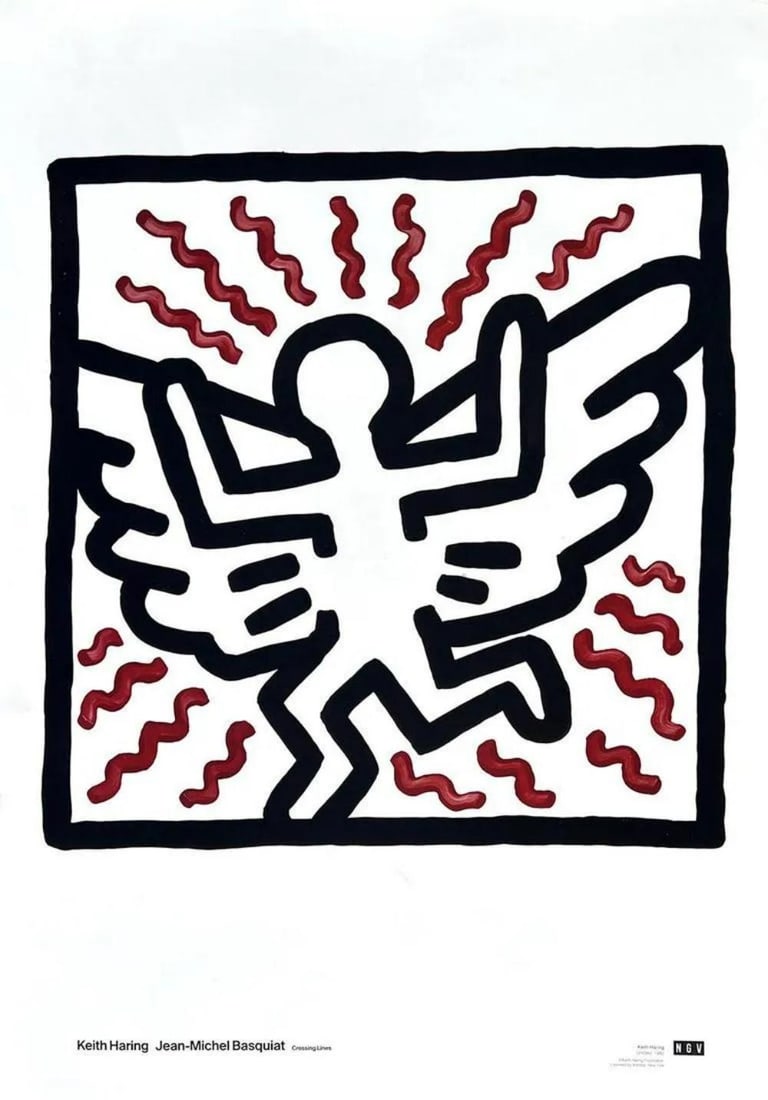 Keith Haring, Jean-Michel Basquiat, Crossing Lines, 'Untitled', 1982 Poster (1 of 1)