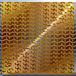 Victor Vasarely ALOM-I YELLOW/YELLOW 1973, Frame Included: BASF Luran mounted on aluminium. Hand signed lower front by Victor Vasarely; Signed, titled, dated and numbered on label to verso. From the edition of 8. Creator: Victor Vasarely (1906 - 1997, French,