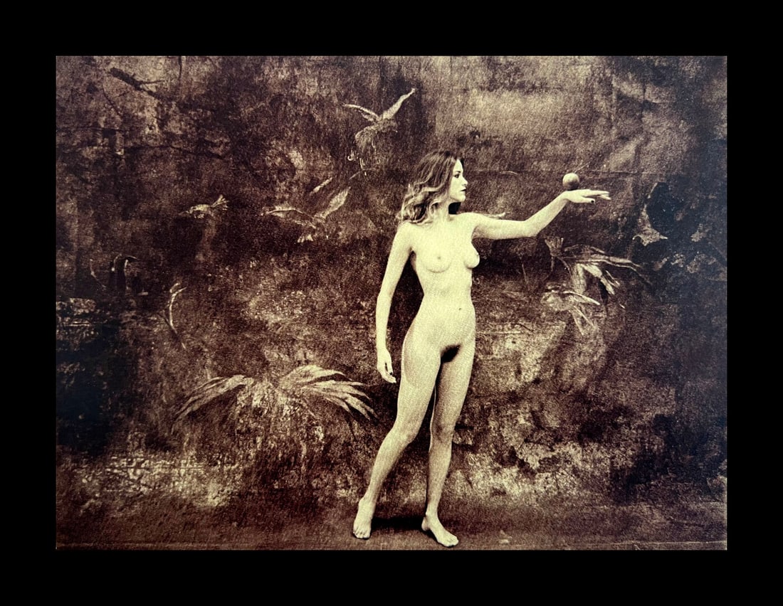 Marc Lagrange, Eve's Apple II, 2010: Photographer: Marc Lagrange was a Belgian photographer known for his nude portraits of female figures. Lagrange created dream-like and fantastical narrative pictures populated by beautiful nudes that