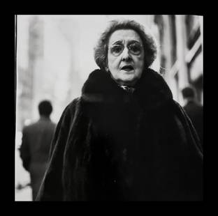 Diane Arbus, Woman in a mink coat, N.Y.C., 1966: Photographer: Diane Arbus Born: March 14, 1923, New York, New York, United States. Died: July 26, 1971, Westbeth Artists Housing, New York, United States. Diane Arbus was an American photographer. Arb