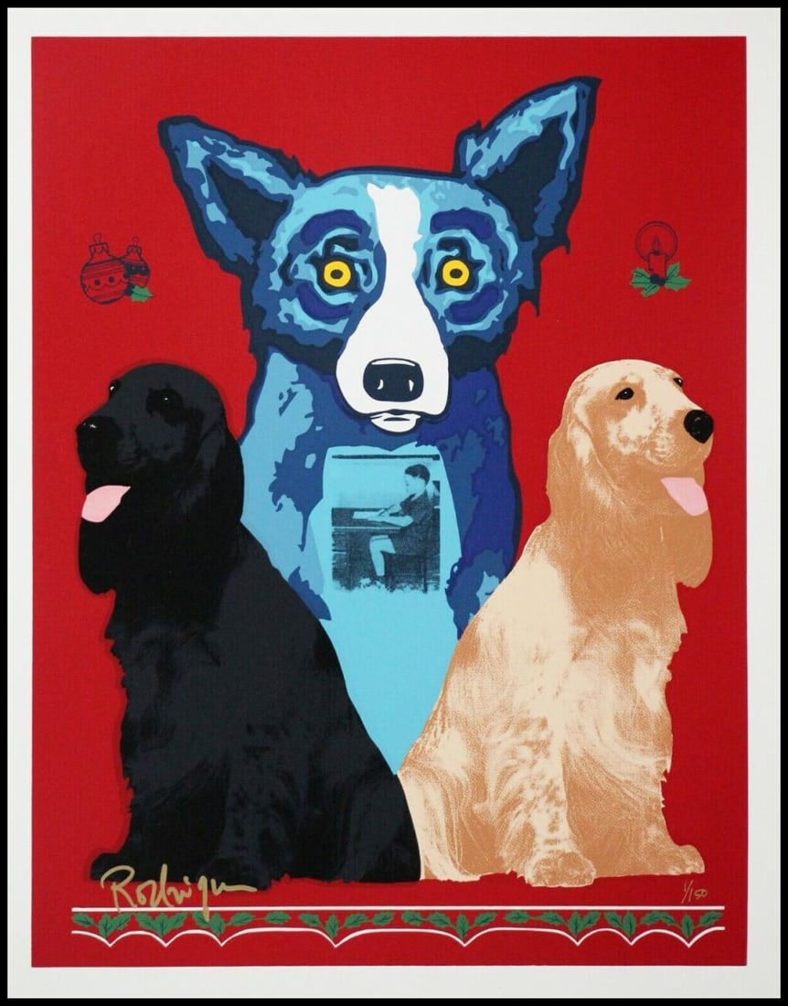 George Rodrigue. Blue Dog "George'S Sweet Inspirations" Signed & Numbered Silkscreen (1 of 1)
