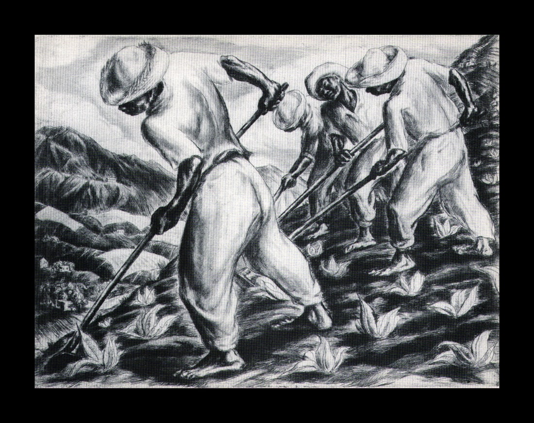 Irwin D. Hoffman, Pastoral, Puerto Rico, 1939: Artist: Irwin D. Hoffman Title: Pastoral, Puerto Rico Date Of Negative: 1939 Type Of Print: Vintage Photogravure/Lithograph, Printed from the original plate Date Of Print: 1939 (82 years old print) Pa