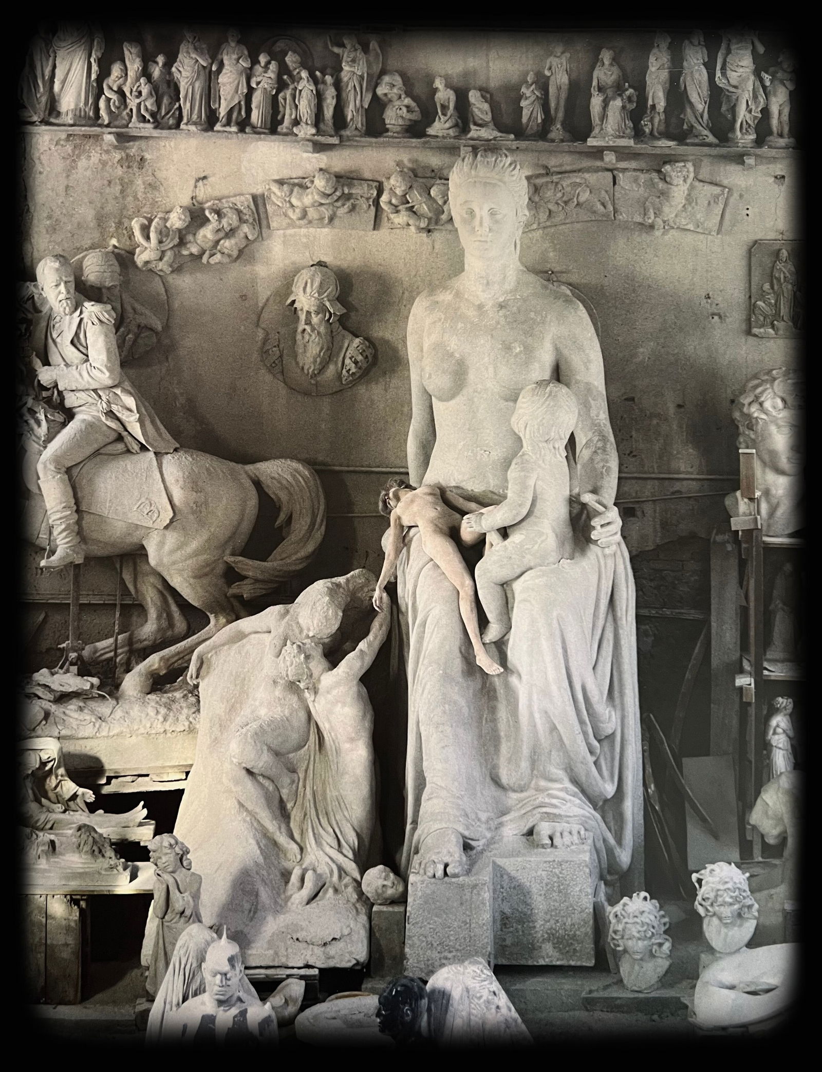 Marc Lagrange, Among Giants, 2000's: Photographer: Marc Lagrange was a Belgian photographer known for his nude portraits of female figures. Lagrange created dream-like and fantastical narrative pictures populated by beautiful nudes that