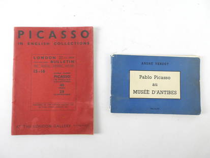 AndrÃ© VERDET: Pablo Picasso au musÃ©e d'Antibes. Falaize, 1951. 1 vol. brochÃ© Ã l'italienne: AndrÃ© VERDET: Pablo Picasso au musÃ©e d'Antibes. Falaize, 1951. 1 vol. brochÃ© Ã l'italienne couverture bleu (usures)PICASSO in english collections. London 15-16 Bulletin. At the London