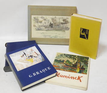 BEAUX ARTS: BEAUX ARTSReunion de 4 ouvrages comprenant : Pierre MAC ORLAN - Vlaminck - Paris ; Andre Sauret, imprimerie Nationale, 1958 - 1 volume In-4Â° broche sous couverture rempliee illustree couleurs