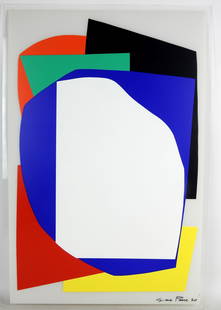 Gina PANE (1939-1990) : Composition abstraite. Sérigraphie en couleurs sur plexiglas. Signé en bas: Gina PANE (1939-1990) : Composition abstraite. Sérigraphie en couleurs sur plexiglas. Signé en bas à droite. justifié 48/246. 60 x 40 cm