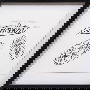 Robert COMBAS (né en 1957) : Tatouages académiques. Dessin au feutre signé en haut au centre. 27: Robert COMBAS (né en 1957) : Tatouages académiques. Dessin au feutre signé en haut au centre. 27 x 29 cm