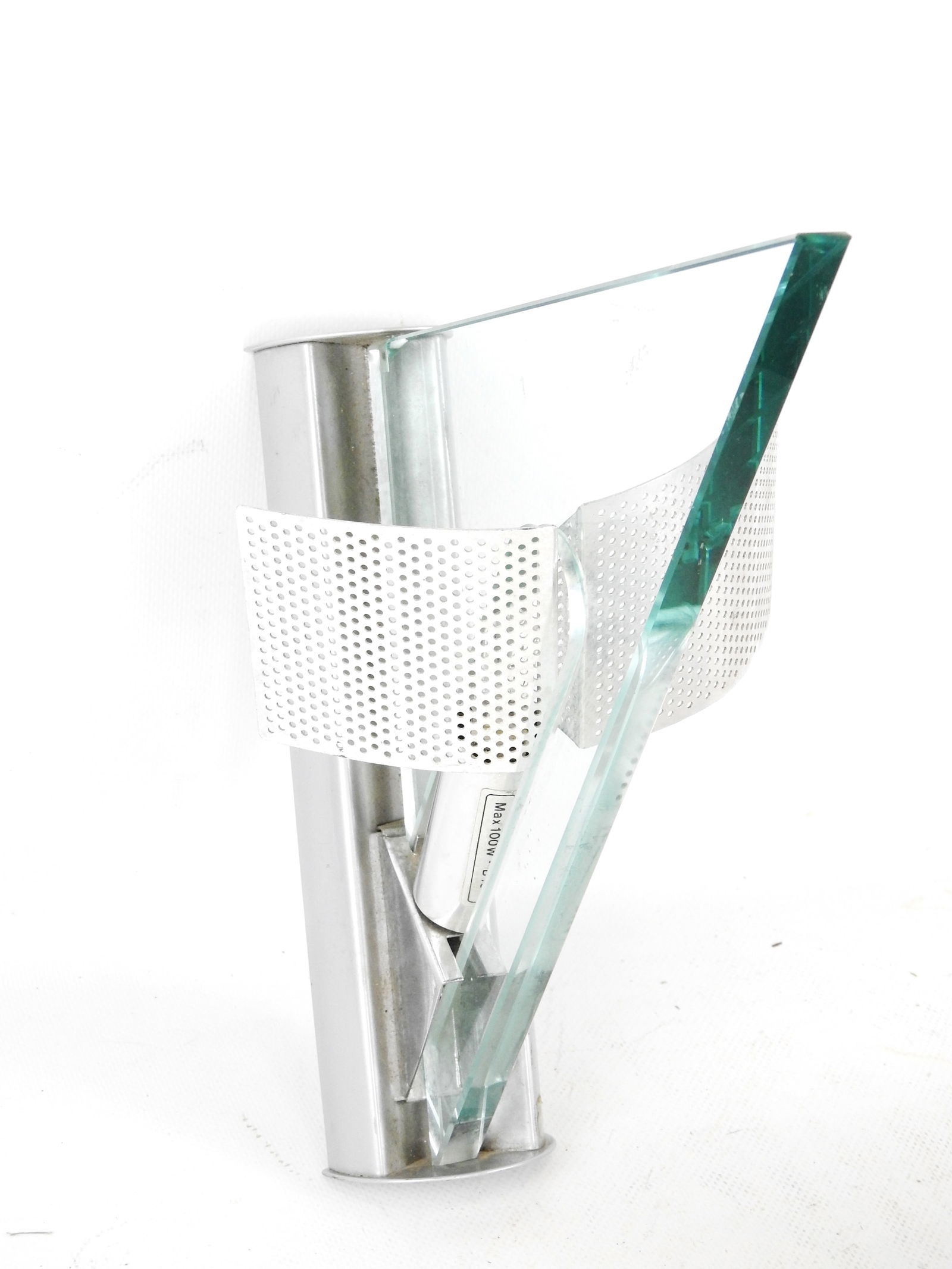 Carlo FORCOLINI (ne en 1947) - Edition Artemide:   Applique "Icaro" en metal laque gris, verre et (1 of 4)