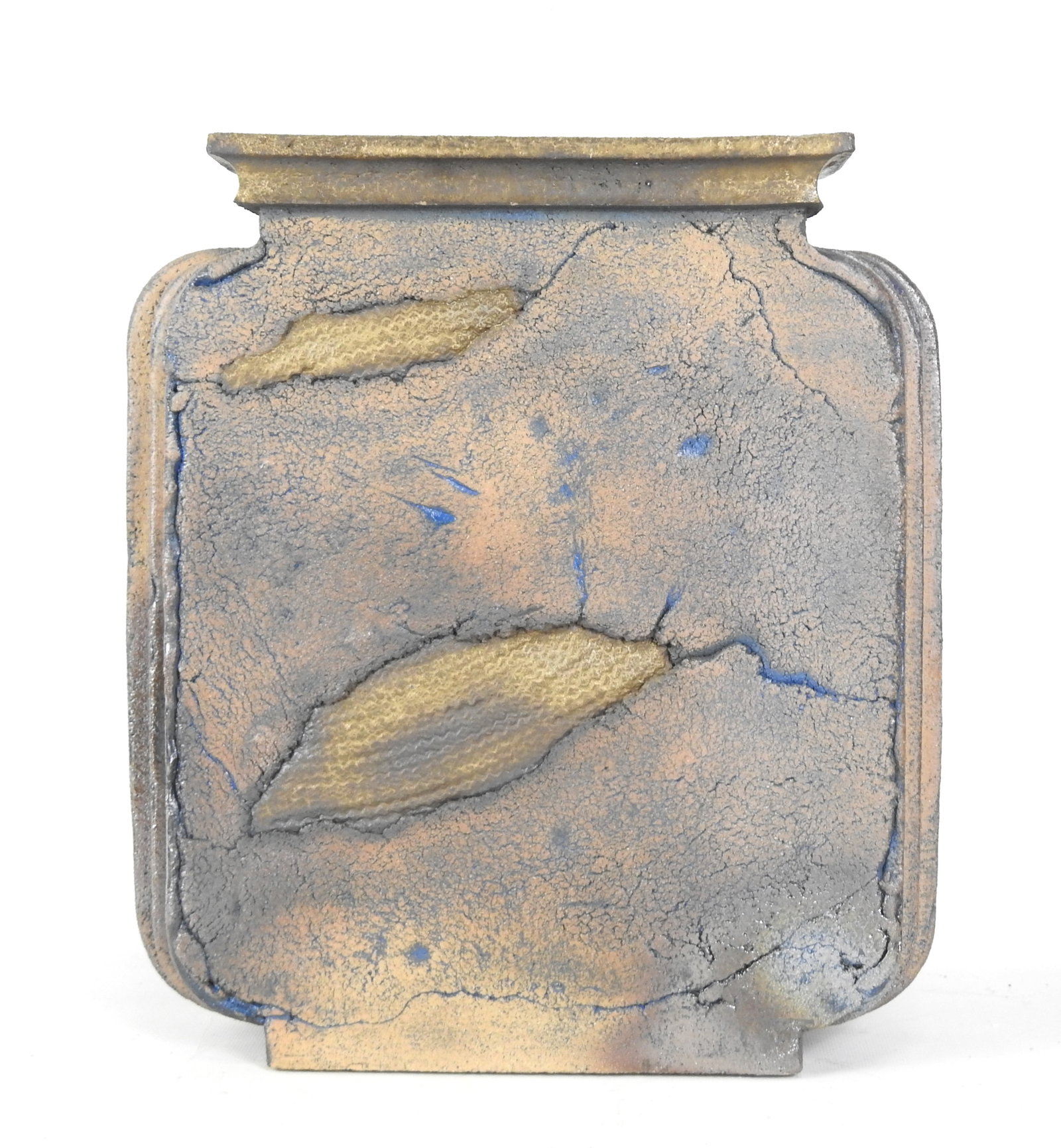 Christian FAILLAT (XXeme siecle) Important vase a: Christian FAILLAT (XXeme siecle)Important vase a panse aplatie. Signe a l interieur pres du colHauteur : 41 - Longueur 35 cm