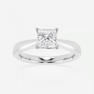 1 ctw Princess Diamond Floral Solitaire Engagement Ring Platinum: Lab Grown 1 ctw Princess Diamond Floral Solitaire Engagement Ring Platinum Style: Solitaire Engagement Ring Total Carat Weight: 1 ctw Centerstone Carat Wt: 2.00 Centerstone Count: 1 