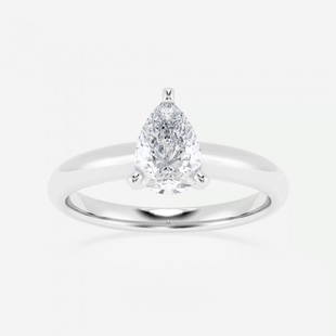 1 ctw Pear Diamond Classic Solitaire Engagement Ring Platinum: Lab Grown 1 ctw Pear Diamond Classic Solitaire Engagement Ring Platinum Style: Solitaire Engagement Ring Total Carat Weight: 1 ctw Centerstone Carat Wt: 2.00 Centerstone Count: 1 