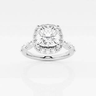 1 1/3 ctw Cushion Diamond Floating Marquise Halo Engagement Ring Platinum: Lab Grown 1 1/3 ctw Cushion Diamond Floating Marquise Halo Engagement Ring Platinum Style: Halo Engagement Ring Total Carat Weight: 1 1/3 ctw Centerstone Carat Wt: 0.75 Centerstone Count: