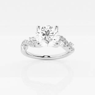 1 3/8 ctw Round Diamond Marquise Vine Engagement Ring Platinum: Lab Grown 1 3/8 ctw Round Diamond Marquise Vine Engagement Ring Platinum Style: Side Stone Engagement Ring Total Carat Weight: 1 3/8 ctw Centerstone Carat Wt: 1.0 Centerstone Count: 1 