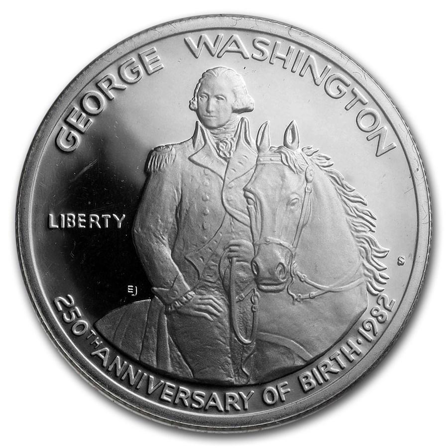 1982-S George Washington 1/2 Dollar Silver Commem Prf (Box & COA) (1 of 3)
