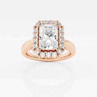 1 ctw Radiant Diamond Diamond Arch Halo Engagement Ring 14K Rose Gold: Lab Grown 1 ctw Radiant Diamond Diamond Arch Halo Engagement Ring 14K Rose Gold Style: Halo Engagement Ring Total Carat Weight: 1 ctw Centerstone Carat Wt: 0.75 Centerstone Count: 1 