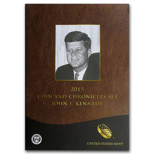 2015 Kennedy Coin & Chronicles Set: 2015 Kennedy Coin & Chronicles Set Product ID: 93577 Year: 2015 Grade: Proof Grade Service: None Denomination: $1.00 Dollar Mint Mark: P - Philadelphia Metal Content: 1 troy oz Purity: .900 