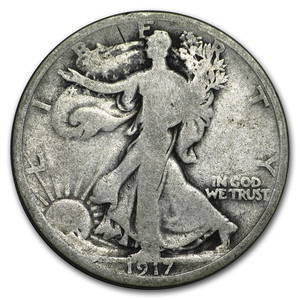 1917 Walking Liberty Half Dollar Good