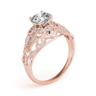 Certified 1.9 CTW Diamond Engagement Ring 18K Rose Gold: Certified Lab Grown 1.9 CTW Diamond Engagement Ring 18K Rose Gold Category: Vintage Engagement Rings Style: Vintage Style Audience: For Women Ring Resizable: Yes Metal Type: 18K Rose