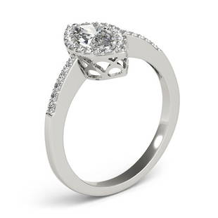 Certified 2.25 CTW Diamond Engagement Ring 18K White Gold: Certified Lab Grown 2.25 CTW Diamond Engagement Ring 18K White Gold Category: White Gold Engagement Rings Style: Modern Marquise Halo Audience: For Women Ring Resizable: Yes Metal