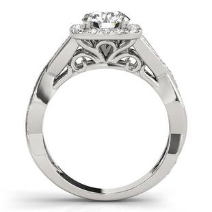 Certified 1.8 CTW Diamond Engagement Ring 18K White Gold: Certified Lab Grown 1.8 CTW Diamond Engagement Ring 18K White Gold Category: White Gold Engagement Rings Style: Square Halo Audience: For Women Ring Resizable: Yes Metal Type: 18K