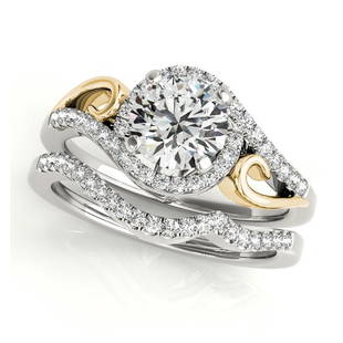 Certified 2.2 CTW Diamond Engagement Ring SET 18K Yellow Gold: Certified Lab Grown 2.2 CTW Diamond Engagement Ring SET 18K Yellow Gold Category: Yellow Gold Engagement Rings Style: Unique Halo Audience: For Women Ring Resizable: Yes Metal Type: