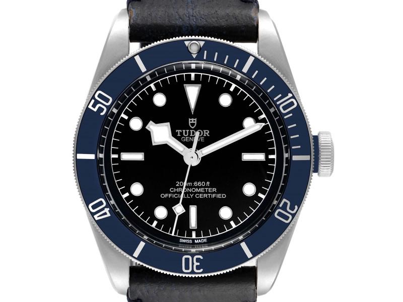 Tudor Heritage Black Bay Blue Bezel Steel Mens Watch (1 of 9)