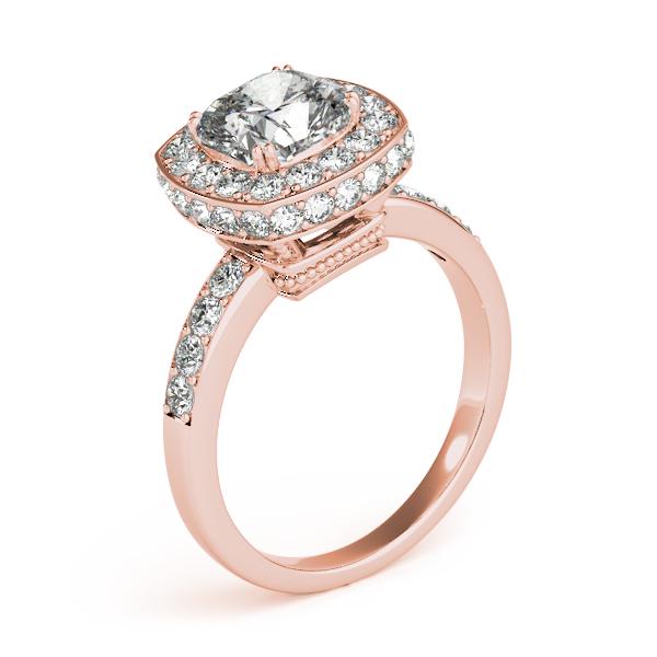 Certified 2.5 CTW Diamond Engagement Ring 18K Rose Gold (1 of 2)