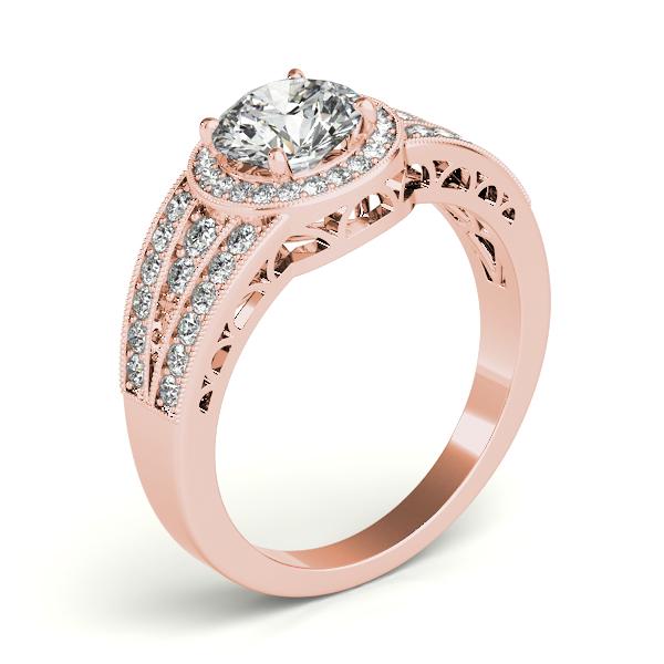 Certified 2.08 CTW Diamond Engagement Ring 18K Rose Gold (1 of 2)