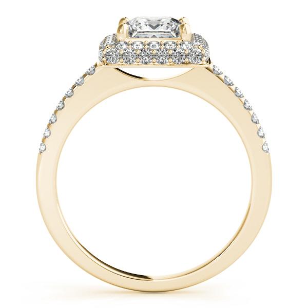 Certified 1.38 CTW Diamond Engagement Ring SET 18K Yellow Gold (1 of 2)