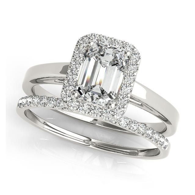 Certified 2.16 CTW Diamond Engagement Ring 18K White Gold (1 of 2)