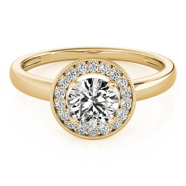 Certified 1.4 CTW Diamond Engagement Ring 18K Yellow Gold (1 of 2)