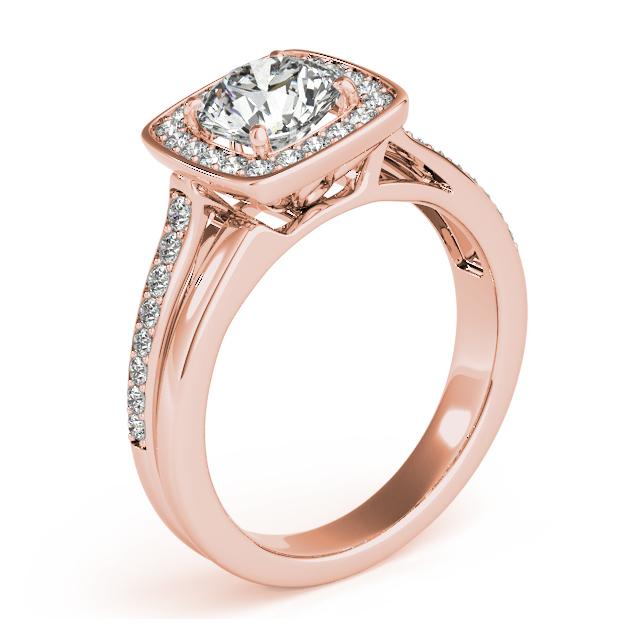 Certified 1.95 CTW Diamond Engagement Ring 18K Rose Gold (1 of 2)