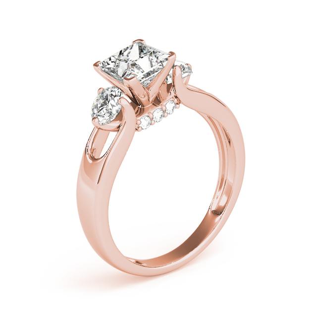 Certified 2.5 CTW Diamond Engagement Ring 18K Rose Gold (1 of 2)