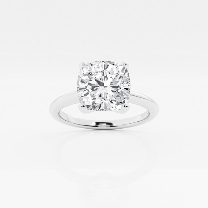 Certified 3 1/10 ctw Cushion Diamond Solitaire Engagement Ring Platinum (1 of 2)