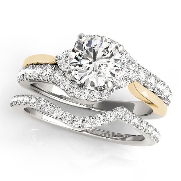 Certified 2.5 CTW Diamond Engagement Ring SET 18K White Gold (1 of 1)