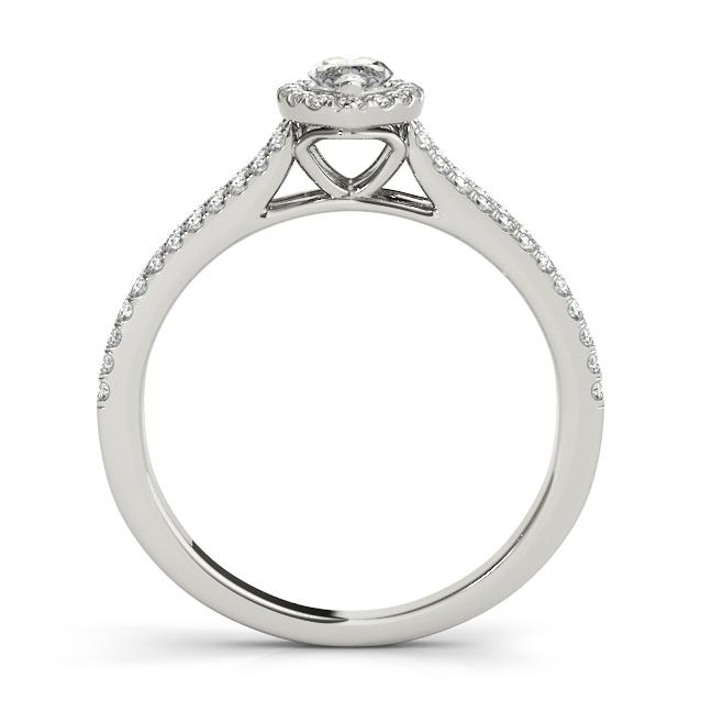 Certified 2.33 CTW Diamond Engagement Ring SET 18K White Gold (1 of 2)