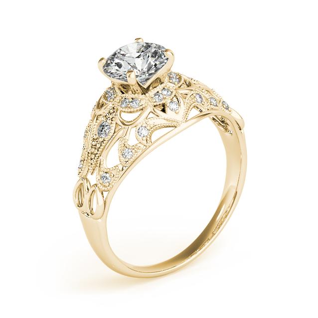 Certified 2.2 CTW Diamond Engagement Ring 18K Yellow Gold (1 of 2)