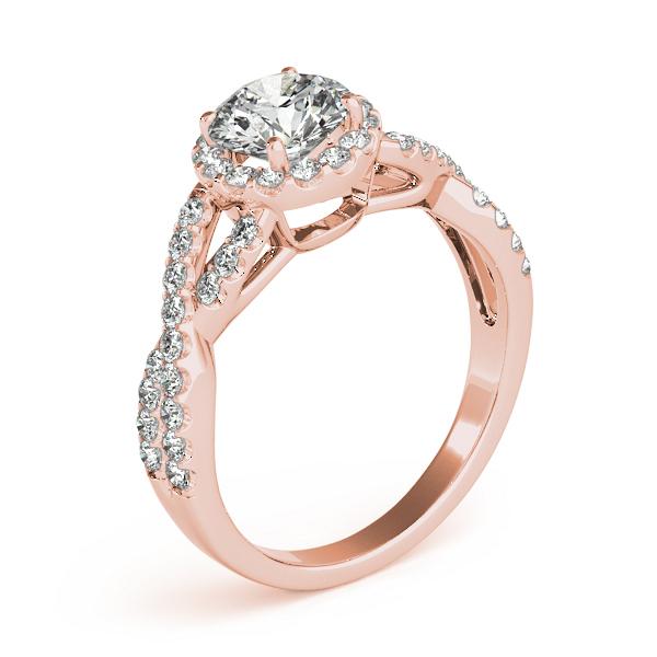 Certified 2.5 CTW Diamond Engagement Ring 18K Rose Gold (1 of 2)