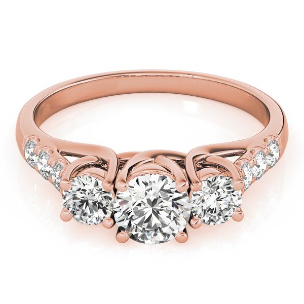 Certified 1.5 CTW Diamond Engagement Ring 18K Rose Gold (1 of 2)